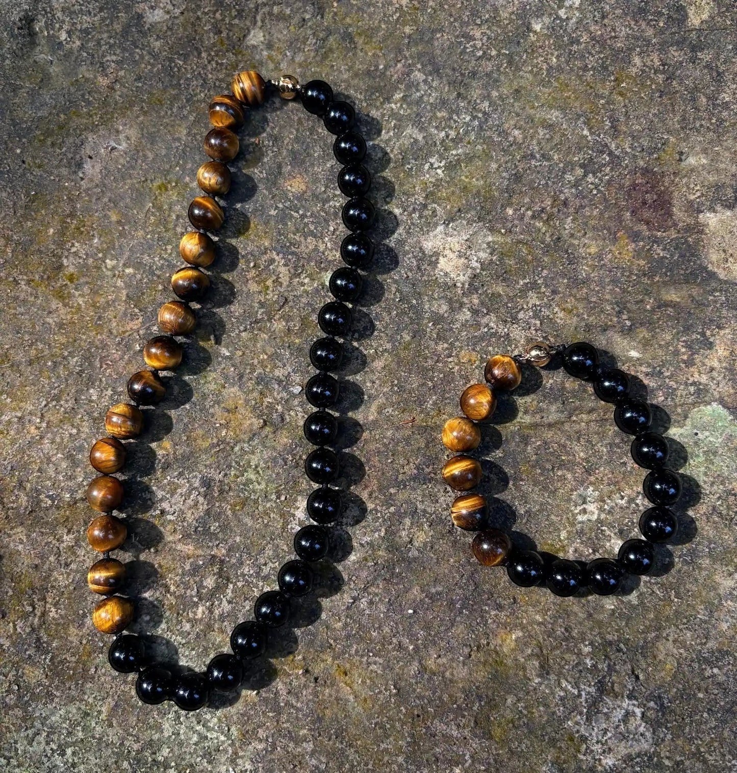 gemstone necklace by Hollywood Road Stories handmade in Hong Kong