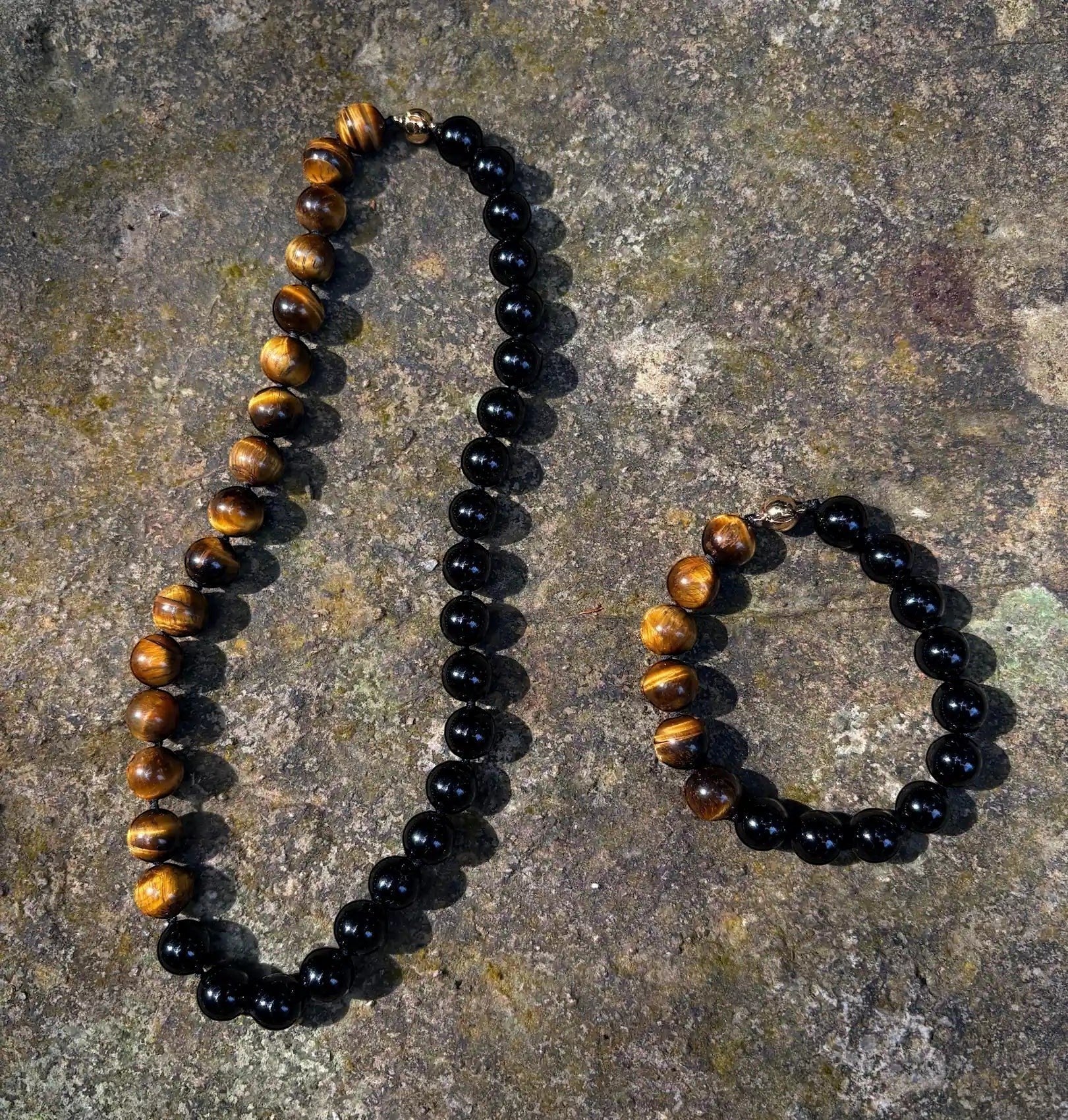 gemstone necklace by Hollywood Road Stories handmade in Hong Kong