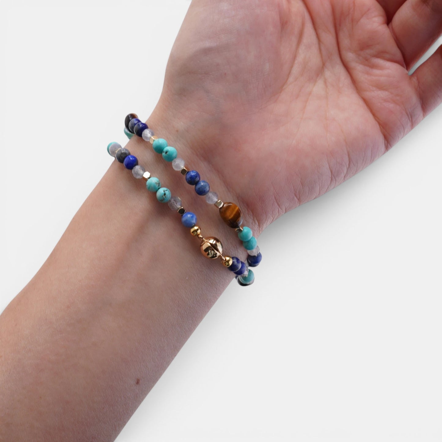 Shelley Wrap Bracelet Lapis Lazuli & Turquoise