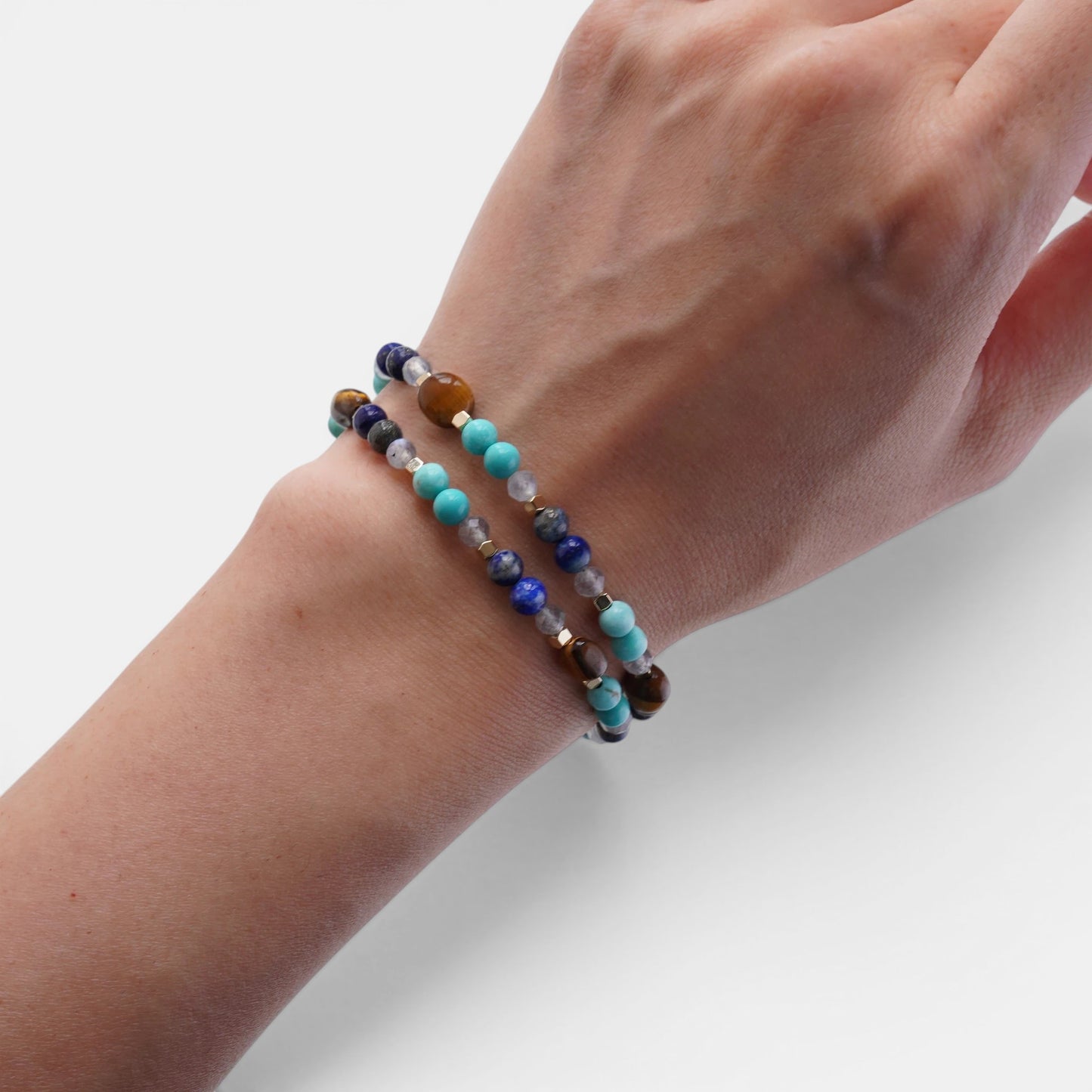 Shelley Wrap Bracelet Lapis Lazuli & Turquoise